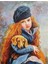 Köpek ve Kızıl Saçlı Çocuk Pixart Sanat Elmas Mozaik Tablo Diamond Türkiye 40*53 1