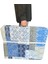 Katlanır Süngerli Minder Ekose Minder Fermuarlı 70X180X6 Cm-Mavi Etnik 3