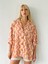 Model Oversize Retro Yaka Gömlek Unisex Hardal 4