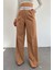 Kadın Camel Palazzo Cepli Pantolon QNS037 1