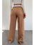 Kadın Camel Palazzo Cepli Pantolon QNS037 3
