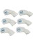 6x Irons Headcover Putter Koruyucu, Golf Aksesuarları Beyaz (Yurt Dışından) 4