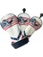 3pcs Su Geçirmez Pu Golf Ahşap Driver Headcover Club Kapak Koruma Koruyucusu Kol (Yurt Dışından) 4