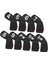 9 Adet Golf Club Demir Headcover 4,5,6,7,8,9, Pw, Sw, Aw Guard Tüm Markalara Uyuyor (Yurt Dışından) 1