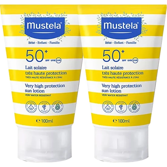 Mustela Very High Protection Sun Lotion SPF50 100 ml X2 Adet