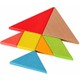 Hamaha Wooden Toys Doğal Ahşap Eğitici Oyuncak 7 Parça Orta Tangram