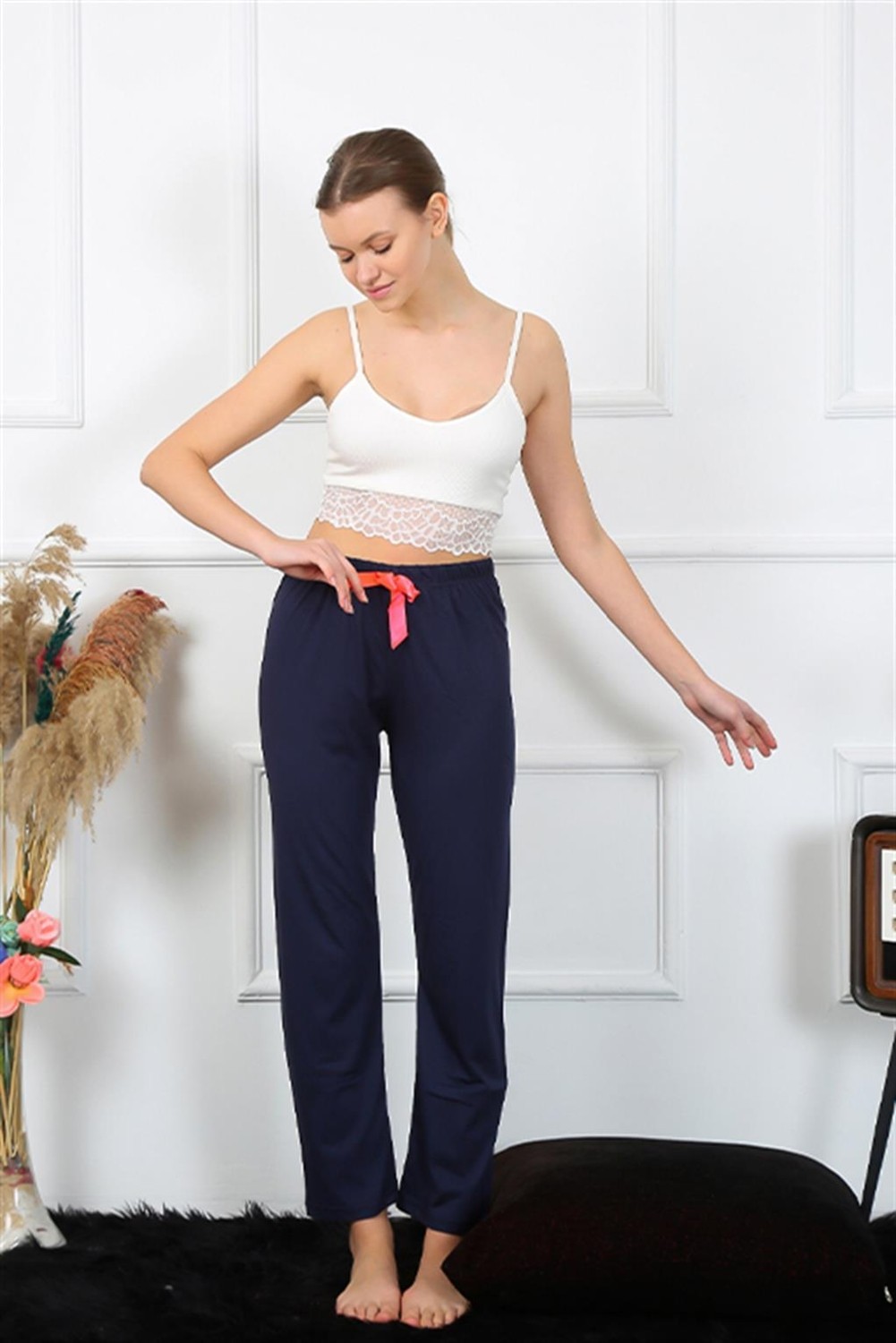 Akbeniz Kadın Pamuklu Alt Pijama 27468 görsel 3