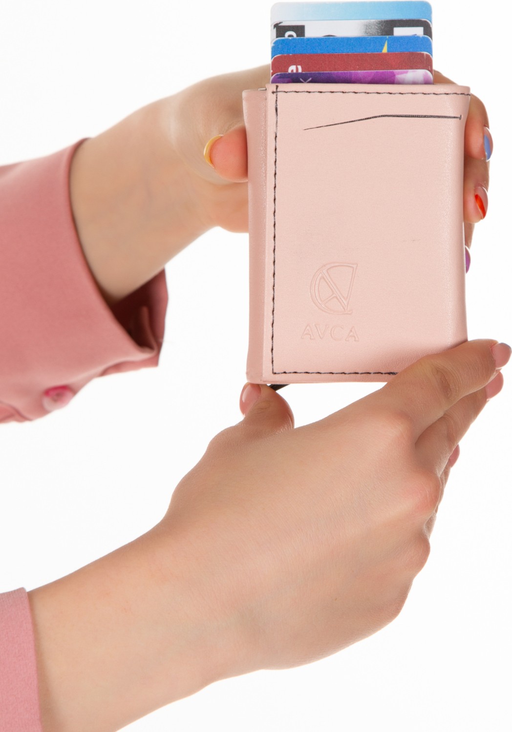 Avca Erkek Siyah Orijinal Mekanizmalı Nakit Para Bölmeli RFID Hırsızlık Koruyuculu Özel Kutulu Çıtlı Deri Cüzdan Kartlık