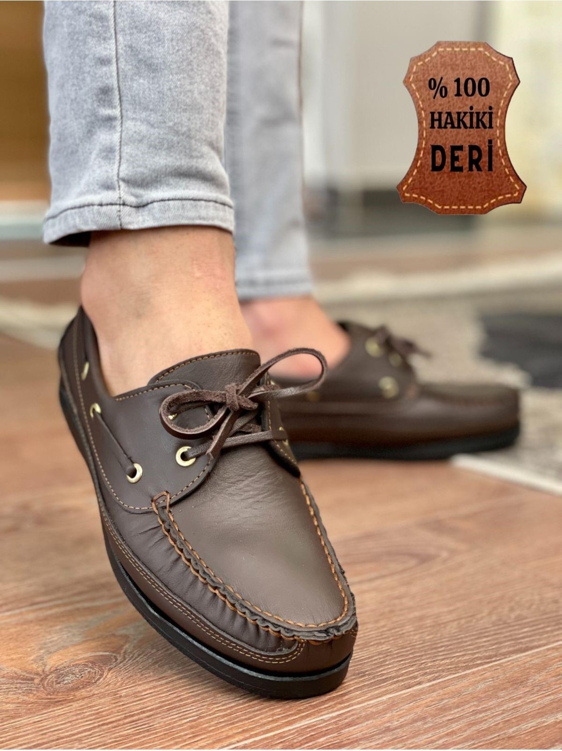 Muggo Dexter Garantili Hakiki Deri Erkek Günlük Klasik Casual Ayakkabı