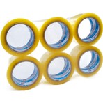 Bantix Huga Bant Akrilik Yüksek Kalite Koli Bandı 45 mm x 100 mt Şeffaf  (6'lı Paket)