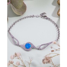 Else Silver Oval Opal Taşlı Doc Gümüş Bileklik
