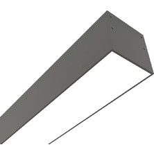 TekwaT Lineer 285 Cm Uzun. Genişl. 9 Cm Flicker Free (CRI >95) 3000 Kelvin Siyah Kasa