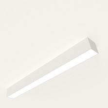TekwaT Lineer Uzunluk 228 Cm Genişliği 9 Cm Flicker Free (CRI >95) 5700 Kelvin Beyaz Kasa