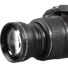 Perfect Slr Için 52MM 2x Büyütme Fotoğraf Dönüştürücü Lensi (Yurt Dışından)