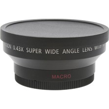 Perfect Profesyonel 62MM 0.43X Geniş Açılı Makro Lens + Sert Kaput + Taşıma Çantası (Yurt Dışından)