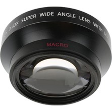 Perfect Profesyonel 62MM 0.43X Geniş Açılı Makro Lens + Sert Kaput + Taşıma Çantası (Yurt Dışından)