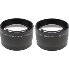 Perfect 2pcs 58MM 2x Büyütme Hd Lens Rebel T3 Xt Xs Xs Xsı T6 (Yurt Dışından)