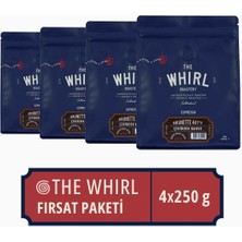 The Whirl Filtre Espresso Brunette 441°F Çekirdek Kahve 4 x 250 gr