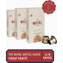 The Whirl Lungo Medium Kapsül Kahve 3'lü Fırsat Paketi 30 Kapsül