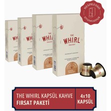 The Whirl Lungo Medium Kapsül Kahve 4'lü Fırsat Paketi 40 Kapsül