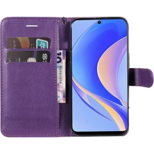 Xshine Huawei Nova Y90 4g Için Kt Deri Serisi-2 Telefon Kılıfı / Keyifli 50 Pro 4g, Iyi Korumalı Pu Deri Flip Cüzdan Kapağı Düz ​​renk Manyetik Kapatma Stand Telefon Kabuğu Kayış (Yurt Dışından)