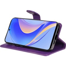 Xshine Huawei Nova Y90 4g Için Kt Deri Serisi-2 Telefon Kılıfı / Keyifli 50 Pro 4g, Iyi Korumalı Pu Deri Flip Cüzdan Kapağı Düz ​​renk Manyetik Kapatma Stand Telefon Kabuğu Kayış (Yurt Dışından)