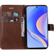 Xshine Huawei Nova Y90 4g Için Kt Deri Serisi-2 Telefon Kılıfı / Keyifli 50 Pro 4g, Iyi Korumalı Pu Deri Flip Cüzdan Kapağı Düz ​​renk Manyetik Kapatma Stand Telefon Kabuğu Kayış (Yurt Dışından)