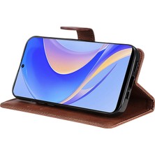 Xshine Huawei Nova Y90 4g Için Kt Deri Serisi-2 Telefon Kılıfı / Keyifli 50 Pro 4g, Iyi Korumalı Pu Deri Flip Cüzdan Kapağı Düz ​​renk Manyetik Kapatma Stand Telefon Kabuğu Kayış (Yurt Dışından)