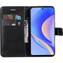 Xshine Huawei Nova Y90 4g Için Kt Deri Serisi-2 Telefon Kılıfı / Keyifli 50 Pro 4g, Iyi Korumalı Pu Deri Flip Cüzdan Kapağı Düz ​​renk Manyetik Kapatma Stand Telefon Kabuğu Kayış (Yurt Dışından)