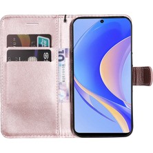 Xshine Huawei Nova Y90 4g Için Kt Deri Serisi-2 Telefon Kılıfı / Keyifli 50 Pro 4g, Iyi Korumalı Pu Deri Flip Cüzdan Kapağı Düz ​​renk Manyetik Kapatma Stand Telefon Kabuğu Kayış (Yurt Dışından)