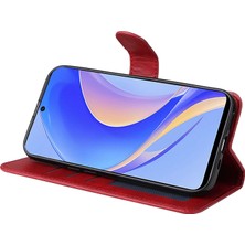 Xshine Huawei Için 50 Pro 4g / Nova Y90 4g Pu Deri Deri Flip Cüzdan Kılıf Manyetik Folio Stand Buzağı Dokusu Şok Geçirmez Telefon Kapağı (Yurt Dışından)