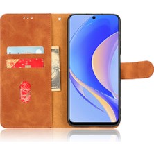 Xshine Huawei Nova Y90 4g Cilt Dokunuşu His Pu Deri Cüzdan Kılıfı Katlanabilir Standı Anti-Damla Telefon Kapağı (Yurt Dışından)