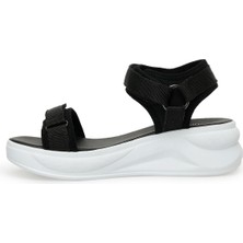 Nine West Enıret 3fx Siyah Kadın Kalın Taban Sandalet