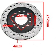 Blesiya Dörtlü Atv Buggy Için 160MM Arka Fren Disk Rotoru Go Kart (Yurt Dışından)