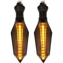 Blesiya 2x 12 LED Motosiklet Göstergeleri Motosiklet Hafif Kuyruk Lambası 12V (Yurt Dışından)