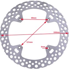 Blesiya CR125 250 R 02-07 CRF250R CRF450R 08-11 Için Arka Fren Diskleri Rotor (Yurt Dışından)