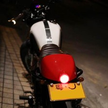 Blesiya Motosiklet Arka Koltuk Kapak Kapağı Cafe Racer Bölmesi LED Işık (Yurt Dışından)