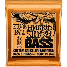 Ernie Ball P02833 Hybrid Slinky Nickel 45-105 4 Telli Bas Gitar Teli