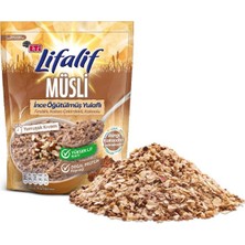 Eti Lifalif Ince Öğütülmüş Yulaflı Fındıklı, Kakao Çekirdekli, Kakaolu Müsli 250 G x 8 Adet