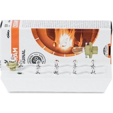 Osram 12V 1.5W Bej Soketli Gösterge Ampulü 10 Adet Osram 2452 Mfx6 10X