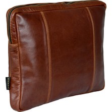 Dutch-Bag Unisex Deri Bilgisayar Kılıfı Macbook Pro - Mac Air 13.3   14 Inç Sleeve