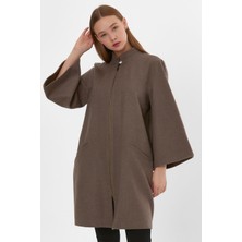 Alexander Gardi Fermuarlı Yünlü Kaban (B23-26700)