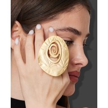 My Bijuteri Gold Geometrik Yüzük MY40R22310001