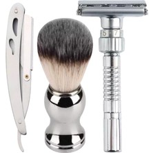 Qualis Shave Q8 Full Metal Tıraş Makinesi + F10 Tıraş Fırça + U3 Full Metal Ustura