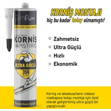 Slim Flex Slimflex Korniş Yapıştırıcı 290ML Beyaz + Silikon Tabancası