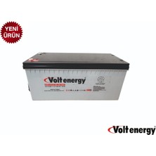 Volt 12 V 200 Amper Jel Akü Deep Cycle Nanocarbon (Üretim Tarihi 2024)