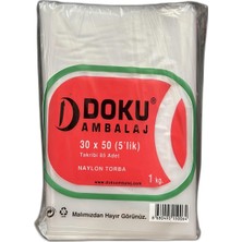 Doku 30 x 50 cm Naylon Torba 1kg