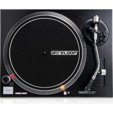 Reloop RP-2000 MK2 | Profesyonel Direct-Drive DJ Pikap / Turntable, Ortofon OM Black Pikap İğnesi ve Headshell ile Birlikte