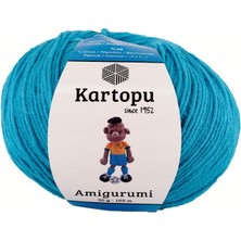 Kartopu Baby Amigurumi Turkuaz El Örgü Ipliği K512