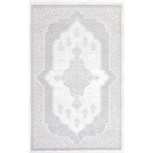 Ipek Mekik Halı Filiya Gri Ekru Klasik Desenli Halı